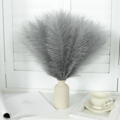 12pcs Boho Faux Pampas Grass Reed Branches for Home Decor and Weddings