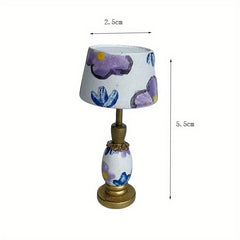 1:12 Dollhouse Mini Model Antique Desk Lamp Bedside Lamp Photo Props