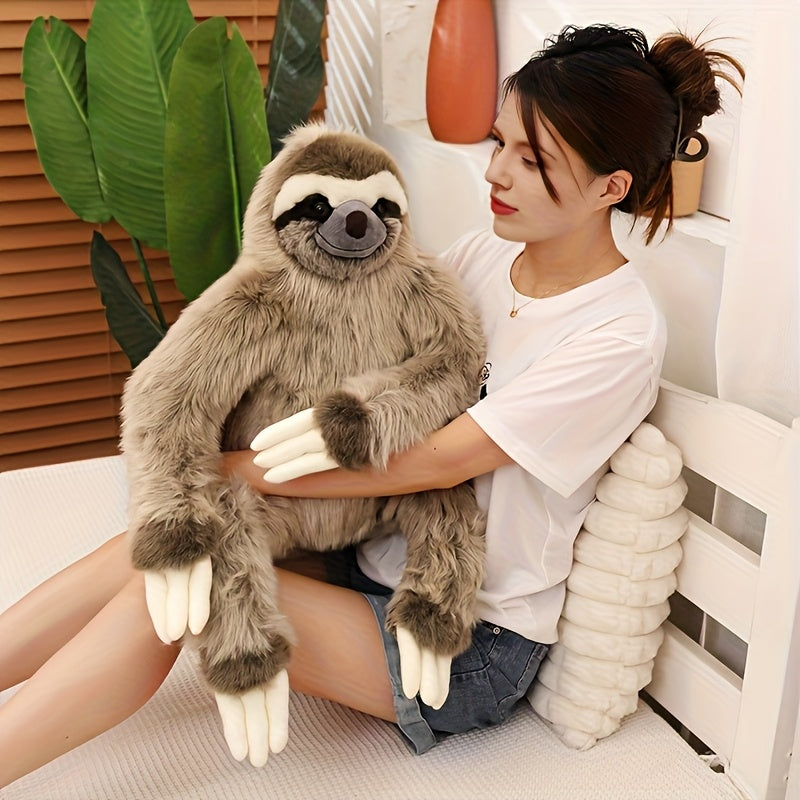 Large 19in Sloth Plush Toy Stuffed Animal Home Christmas Halloween B