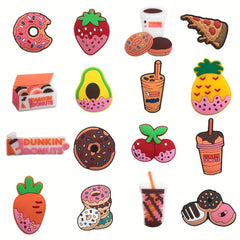 100PCS Pink Charms for Shoes Decoration DIY Accessories Kids Women