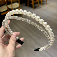 Faux Pearl Hairbands Bridal Hair Hoop Wedding Hair Accessories