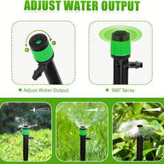 Adjustable 360 Degree Water Flow Drippers - Garden Watering System