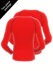 Men's Quick Drying Long Sleeve T-shirts Sweat-absorbing Undershirt
