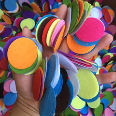 150pcs Felt Circle Set for DIY Sewing & Decorations