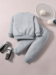 Baby Boy Space Dog Sweatshirt Pants Stylish Outfit