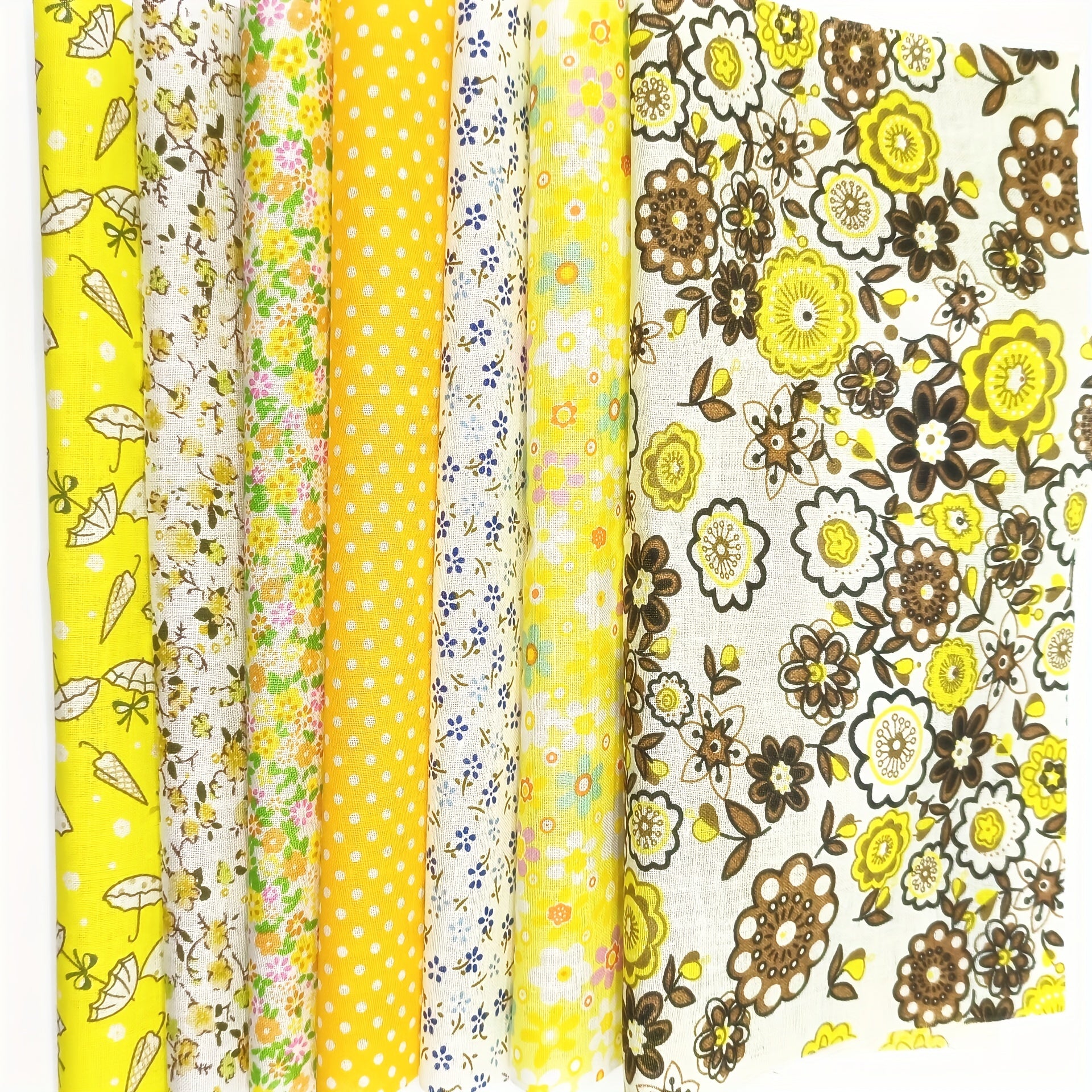 7pcs 24 89 Cm Floral Printed Quilting Fabric Cotton Craft DIY Doll Clothes Fabri