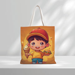 Cute Cartoon Dessert Print Tote Bag for Women
