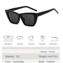 Y2K Triangle Cat Eye Sunglasses UV400 Summer Shades