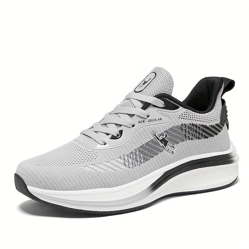 Men's Striped Lace up Running Shoes