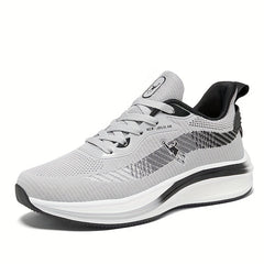 Men's Striped Lace up Running Shoes