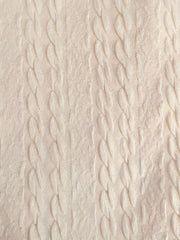  Women's Solid Cable Knit Open Front Cardigan