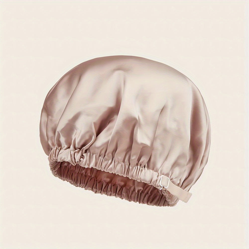 Silk Double Layer Bonnet Soft Elastic Hair Bonnet