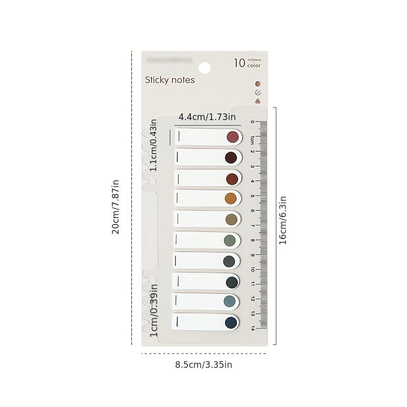 Vintage PET Index Sticky Notes for Journals & Collage