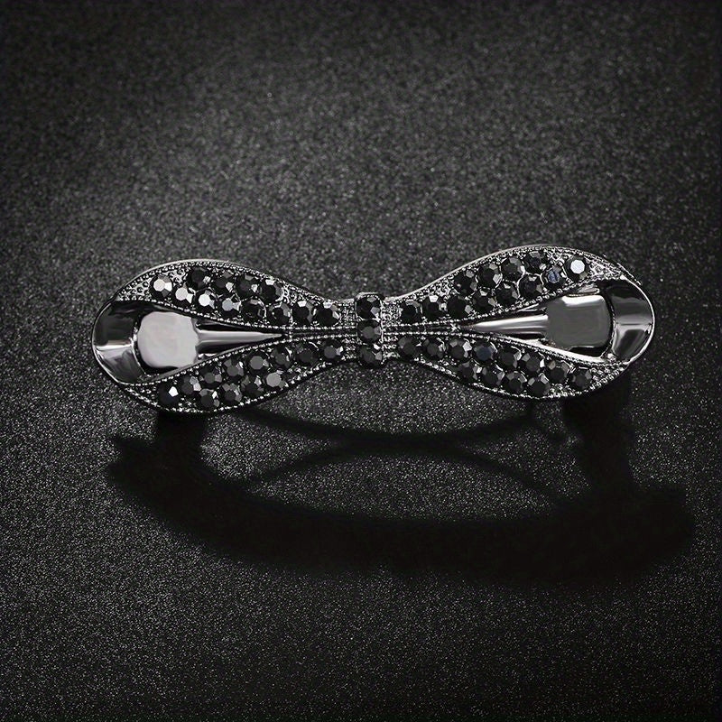 Crystal Bowknot Spring Clip Women's Hair Clip