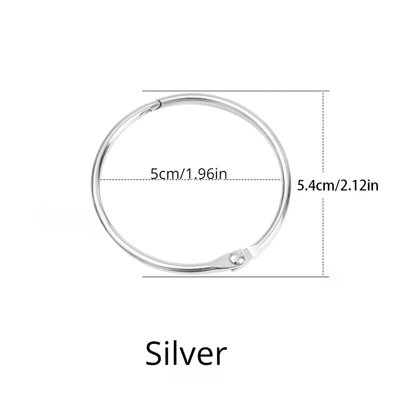 10pcs Metal Round Shower Curtain Hook Ring Extra Thick Bathroom Hook