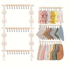 Bohemian Lace Barrettes Bib Organizer & Hair Accessory Hanger