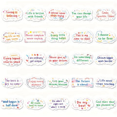 Inspirational Encouragement Stickers for Various Uses - 50pcs