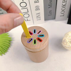 Wooden Sorting Toy Educational Puzzle for Kids Shape Recognition Perfect Gift