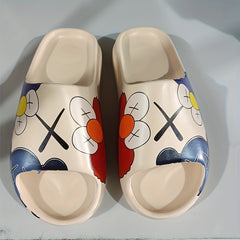 Unisex Cartoon Cloud Slides Pillow Slippers Non Slip Shoes For Indoor Outdoor