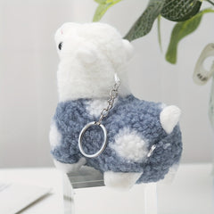 4.33'' Alpaca Plush Keychain Soft Cartoon Doll Toy