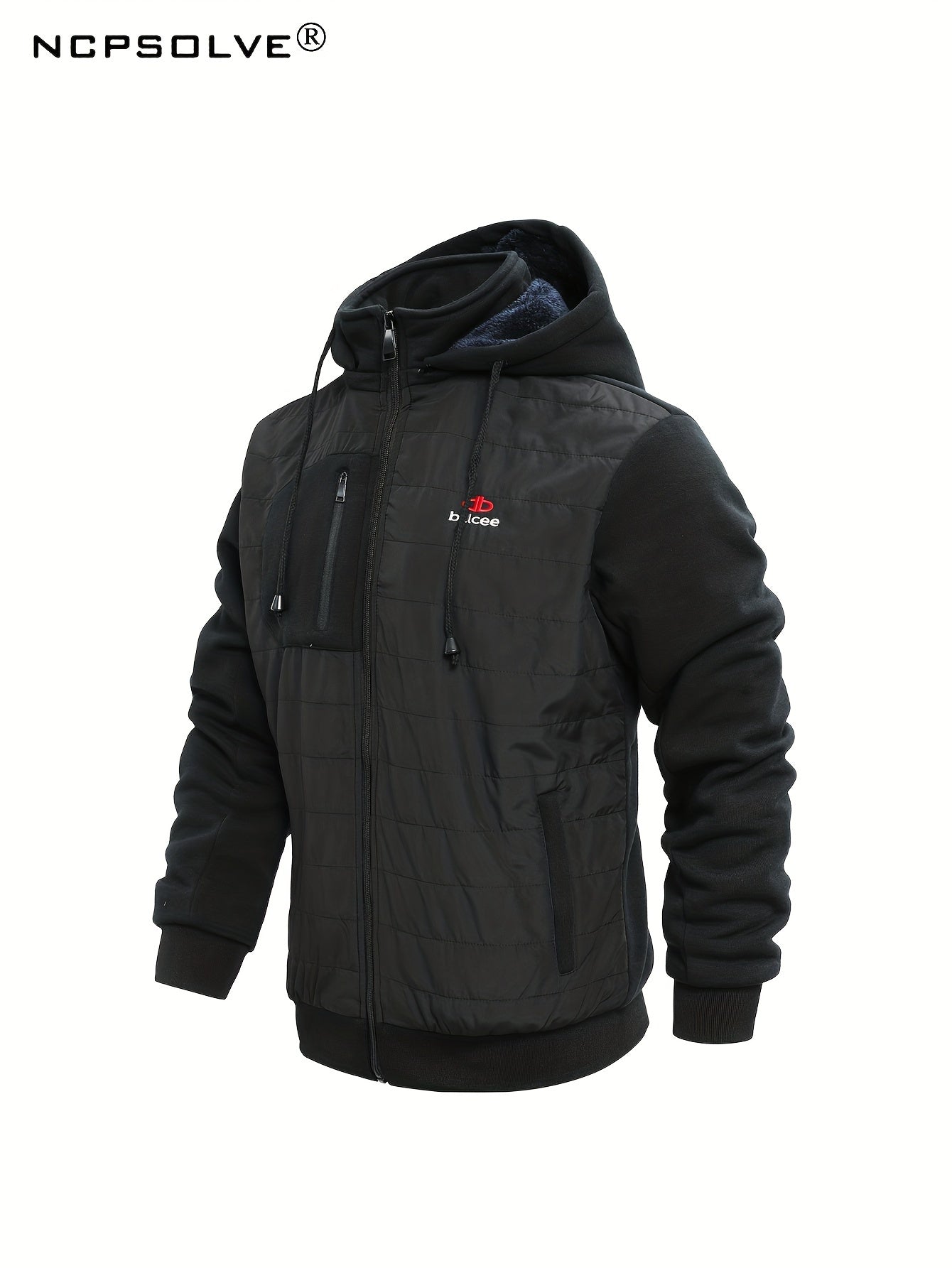 Men's Zip Up Thermal Hooded Jacket & Pants Set