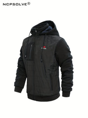 Men's Zip Up Thermal Hooded Jacket & Pants Set