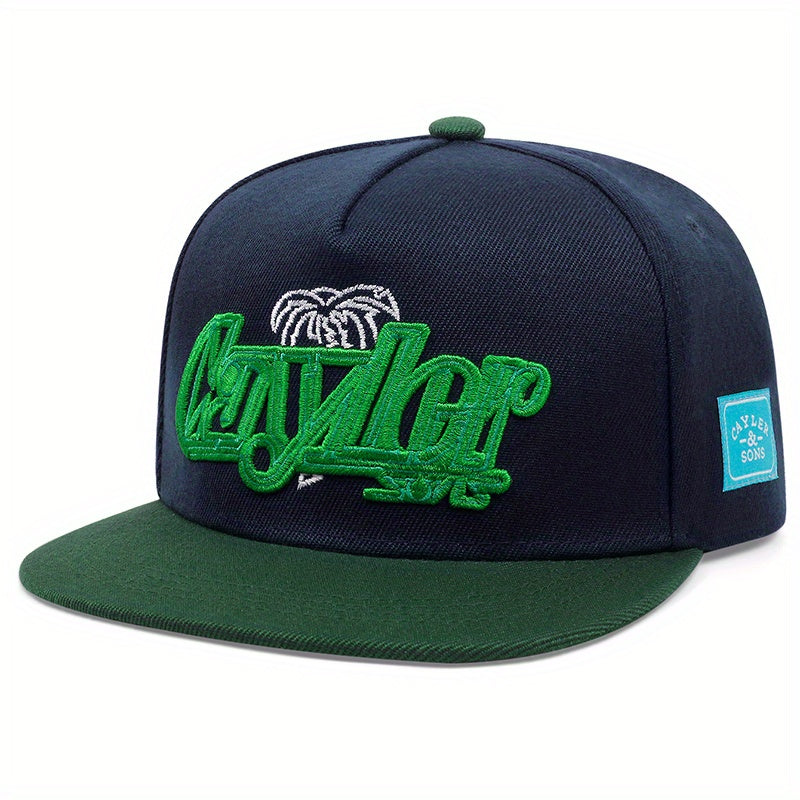 Anime Letter Embroidery Snapback Hat Hip Hop Baseball Cap