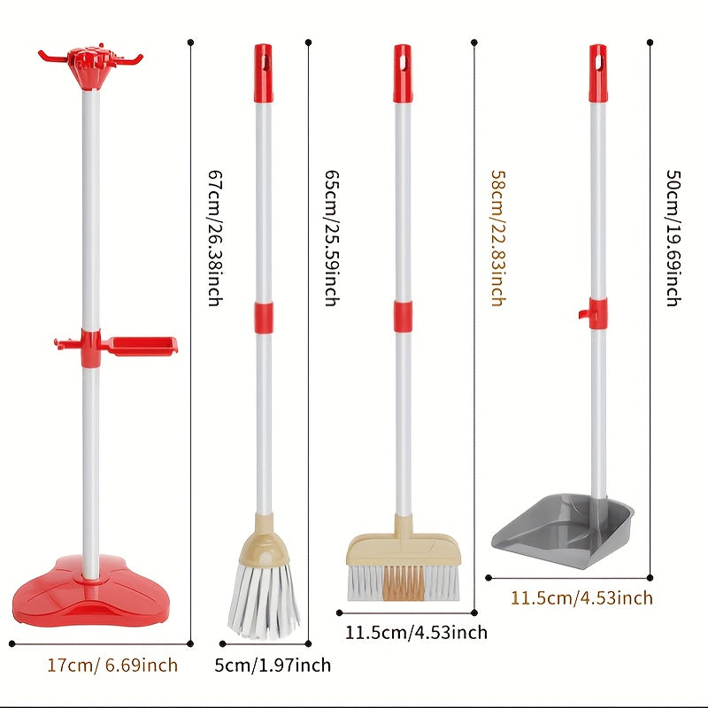 Kids Cleaning Set Toys 13pcs Household Simulation Game Collection