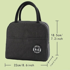 Glittery Letter B Insulated Lunch Bag with Floral Design