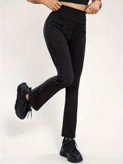 High Waist Flare Leggings Women's Yoga Dance Wide Leg Pants