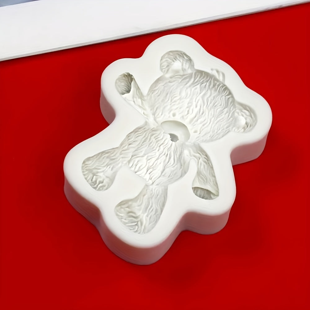 3D Cartoon Bear Chocolate Mold Silicone DIY Cake Baking Fondant Candy