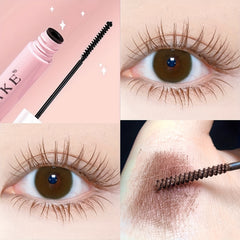 Waterproof Pink Tube Mascara - Long Lasting Natural Fiber Slender Mascara