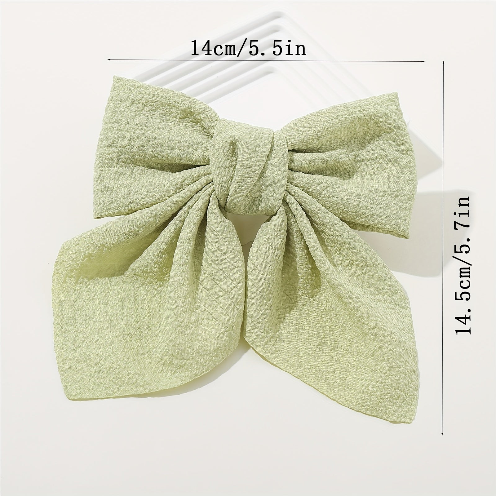 2PCS Floral Bowknot Hair Clip French Barrette Hair Accessories