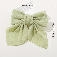 2PCS Floral Bowknot Hair Clip French Barrette Hair Accessories