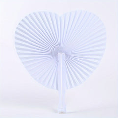 2pcs Heart Fan Wedding Gift Pocket Chinese Style Dance Fan