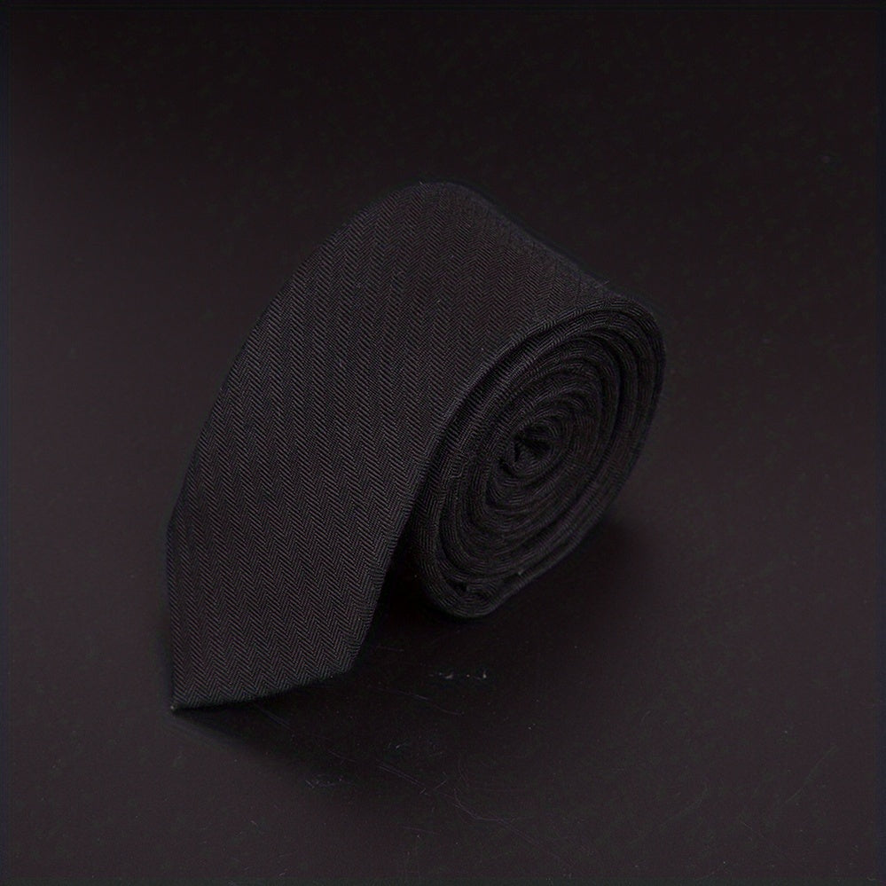 Men's Striped Solid Necktie Business Wedding Party Necktie