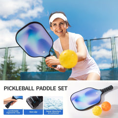 SHOLLAR 1pc Professional Fiberglass Pickleball Set with Racket