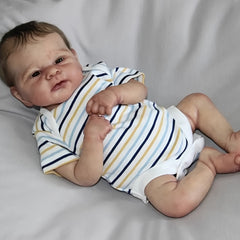 Painted Reborn Dolls with Rooted Hair Toys Christmas Gift