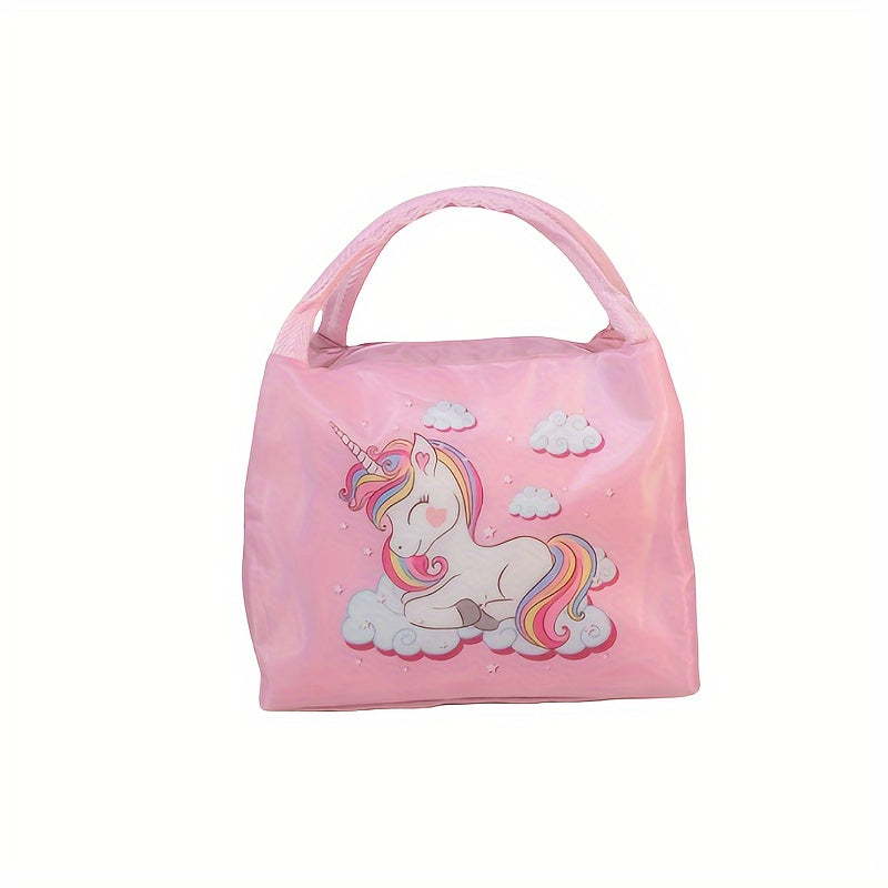 Cartoon Portable Lunch Box Insulated Bag For Work And School