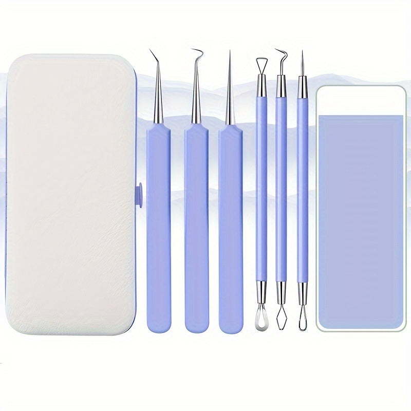 6pcs Acne Needle Blackhead Set Acne Squeezing Tool Acne Clip