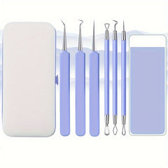 6pcs Acne Needle Blackhead Set Acne Squeezing Tool Acne Clip