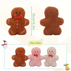 Gingerbread Man Plush Toy Soft Stuffed Doll Decor