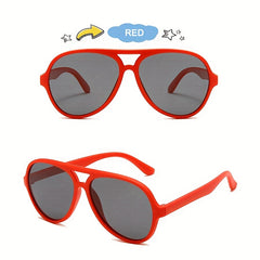 Children's Polarized Pilot Sunglasses Silicone Glasses