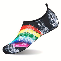 Men Women's Water Socks Slip-on Flat Shoes For Swimming Surfing Boating Fishing