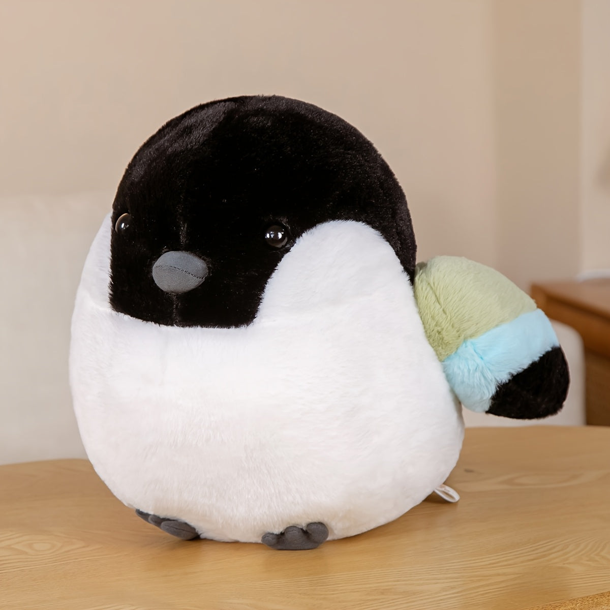 Creative Bird Plush Toy with Pink Accents