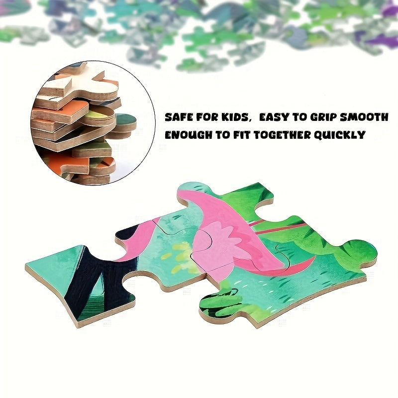 5 in 1 Animal Puzzle Set in Iron Storage Box
