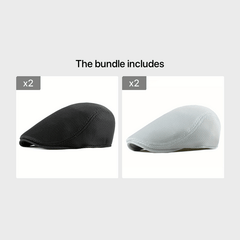 Men's Breathable Mesh Newsboy Cap for Driving