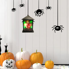Halloween Dynamic Wooden Carved Wall Decoration Lamp
