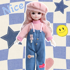 30Cm Doll Set Toy Gift Pink Party Outfit Birthday Gift