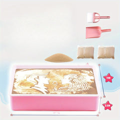 Soft Sand Pink Sand Painting Sensory Puzzle Set